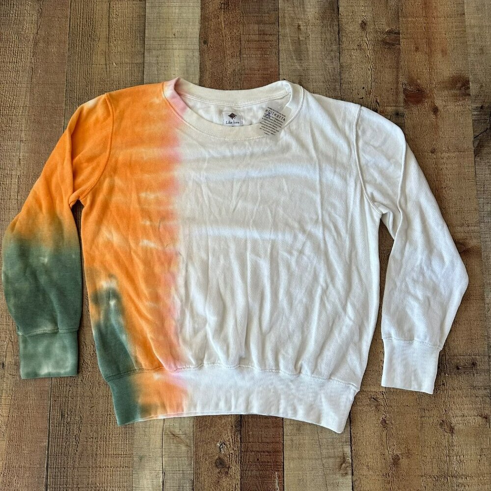 Tie-Dye Sweatshirt By Like Love XL Cotton/Polyester Blend